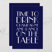 faire-part de mariage des années 1920 (Devant / Derrière)