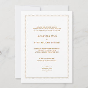 Faire-part de mariage des années 1920 d'art déco