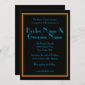 Faire-part de mariage des années 20 (Devant / Derrière)