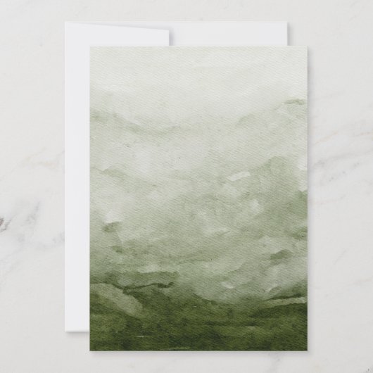 Faire-part de mariage des arbres À feuillage persi (Dos)