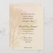 Faire-part de mariage des arbres d'automne (Devant / Derrière)