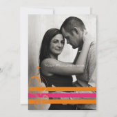 Faire-part de mariage des bars floraux roses et or (Dos)