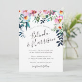 Faire-part de mariage des Boho Peonies (Debout devant)