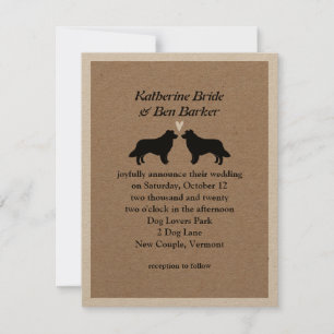 Faire-part de mariage des bordures