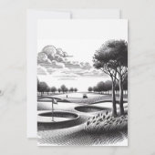 Faire-part de mariage des Brides de Golf (Dos)