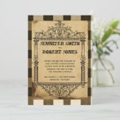 Faire-part de mariage des chèques de séphériques n (Debout devant)