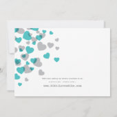 Faire-part de mariage des Coeurs modernes (Dos)
