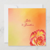 Faire-part de mariage des couleurs de printemps Ro (Dos)