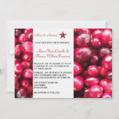 Faire-part de mariage des Cranberries d'automne (Devant)