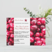 Faire-part de mariage des Cranberries d'automne (Debout devant)