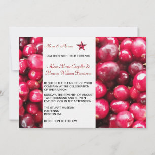 Faire-part de mariage des Cranberries d'automne