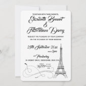 Faire-part de mariage des Doodles Parisiens (Dos)