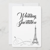 Faire-part de mariage des Doodles Parisiens (Devant)