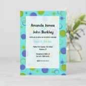 Faire-part de mariage des étoiles de formes modern (Debout devant)