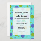 Faire-part de mariage des étoiles de formes modern (Devant / Derrière)