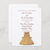 Faire-part de mariage des femmes lesbiennes Vintag (Devant / Derrière)