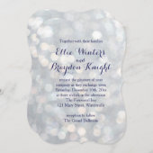 Faire-part de mariage des feux étincelants (Devant / Derrière)