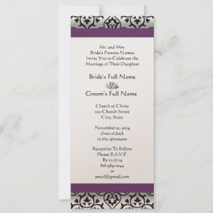 Faire-part de mariage des fils Damas de nouvelles