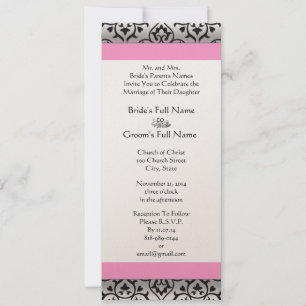 Faire-part de mariage des fils Damas de nouvelles 