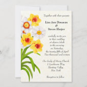 Faire-part de mariage des fleurs de jonquilles de  (Devant)