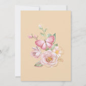 Faire-part de mariage des fleurs de printemps (Dos)