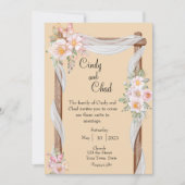 Faire-part de mariage des fleurs de printemps (Devant)