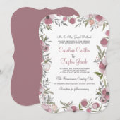 Faire-part de mariage des fleurs de ranch (Devant / Derrière)