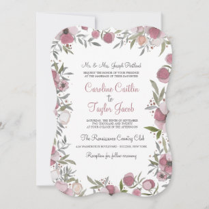 Faire-part de mariage des fleurs de ranch