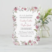 Faire-part de mariage des fleurs de ranch (Debout devant)