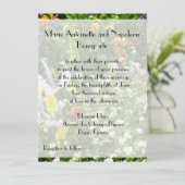 Faire-part de mariage des fleurs du jardin de Mone (Debout devant)