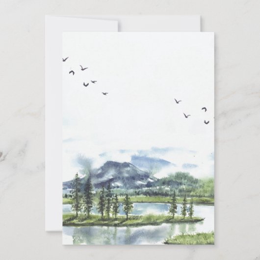 Faire-part de mariage des Grands Lacs (Dos)