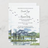 Faire-part de mariage des Grands Lacs (Devant / Derrière)