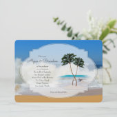 Faire-part de mariage des îles tropicales (Debout devant)