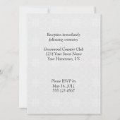 Faire-part de mariage des Inséparables en fleurs d (Dos)