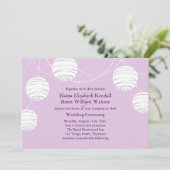 Faire-part de mariage des lanternes du Lilac Party (Debout devant)