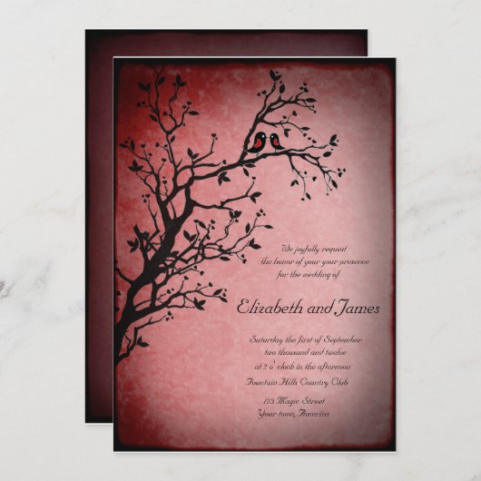 faire-part de mariage des Loisirs (Devant / Derrière)