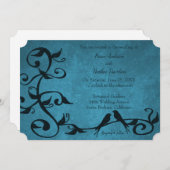 Faire-part de mariage des Loisirs Bleus (Devant / Derrière)