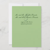 Faire-part de mariage des Loisirs verts (Dos)