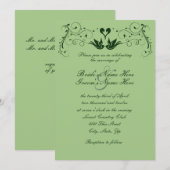 Faire-part de mariage des Loisirs verts (Devant / Derrière)