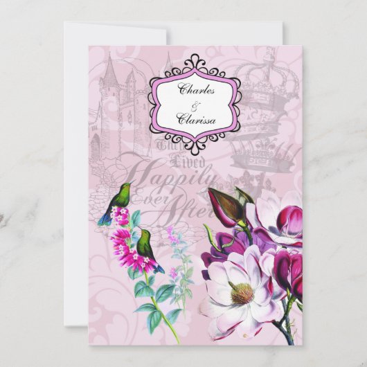 Faire-part de mariage des magnolias 5x7 de (Devant)
