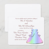 Faire-part de mariage des mariées lesbiennes de l' (Devant / Derrière)