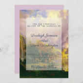 Faire-part de mariage des montagnes (Devant / Derrière)