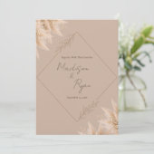 Faire-part de mariage des Pampas qui murmurent (Debout devant)