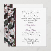 faire-part de mariage des parents de la mariée (Devant / Derrière)