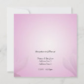 Faire-part de mariage des parents de la mariée et (Dos)