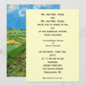 faire-part de mariage des parents de la mariée et  (Devant / Derrière)