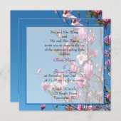 Faire-part de mariage des parents de la mariée et (Devant / Derrière)