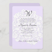 Faire-part de mariage des parents de monogrammes d (Devant / Derrière)