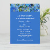 faire-part de mariage des parents du marié, bleu (Debout devant)