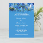 faire-part de mariage des parents du marié, bleu (Debout devant)